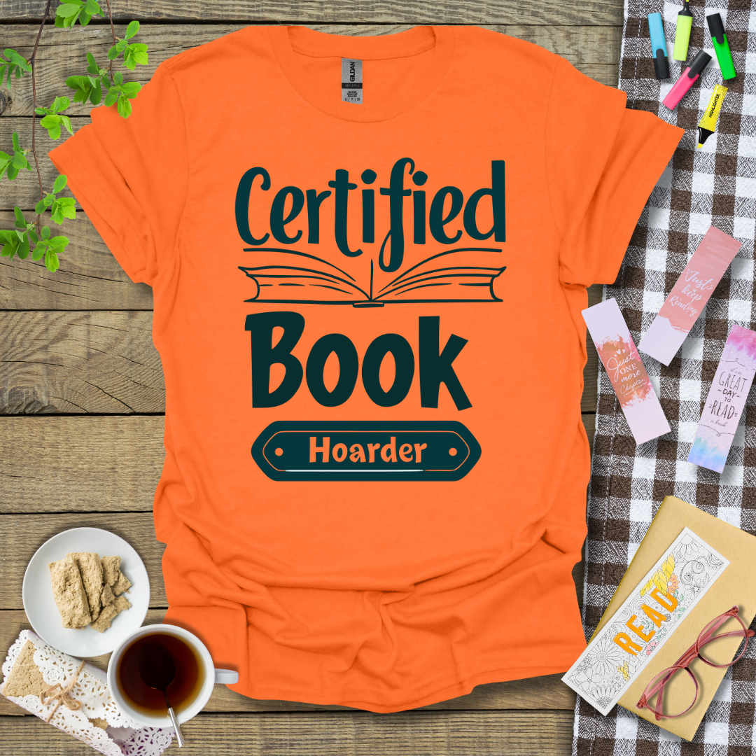 Certified Book Hoarder Graphic T Shirt