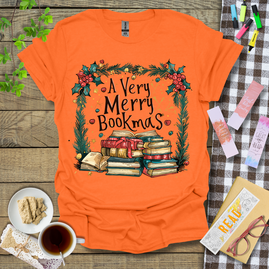 A Very Merry Bookmas Graphic T Shirt