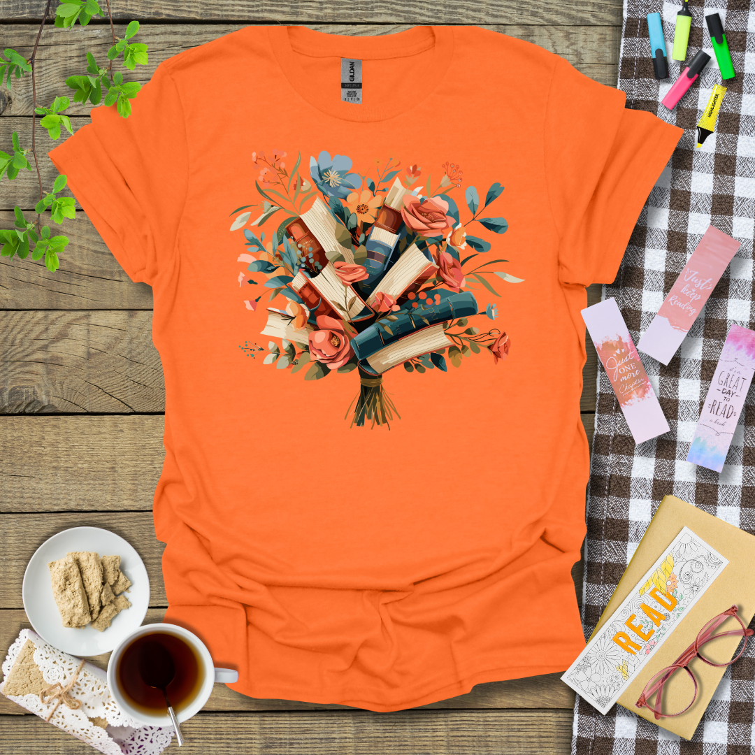 A Bouquet of Books Graphic T shirt
