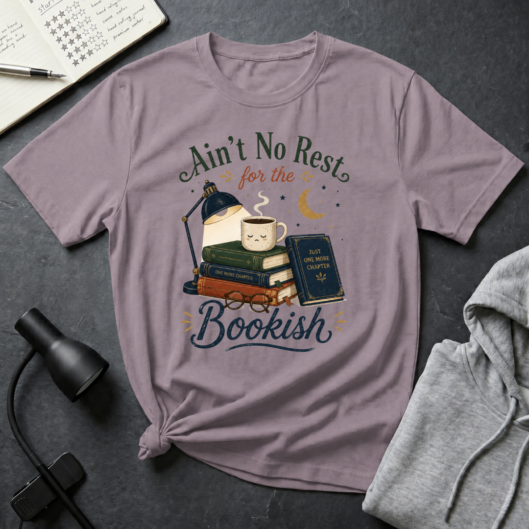 No Rest For The Bookish T Shirt