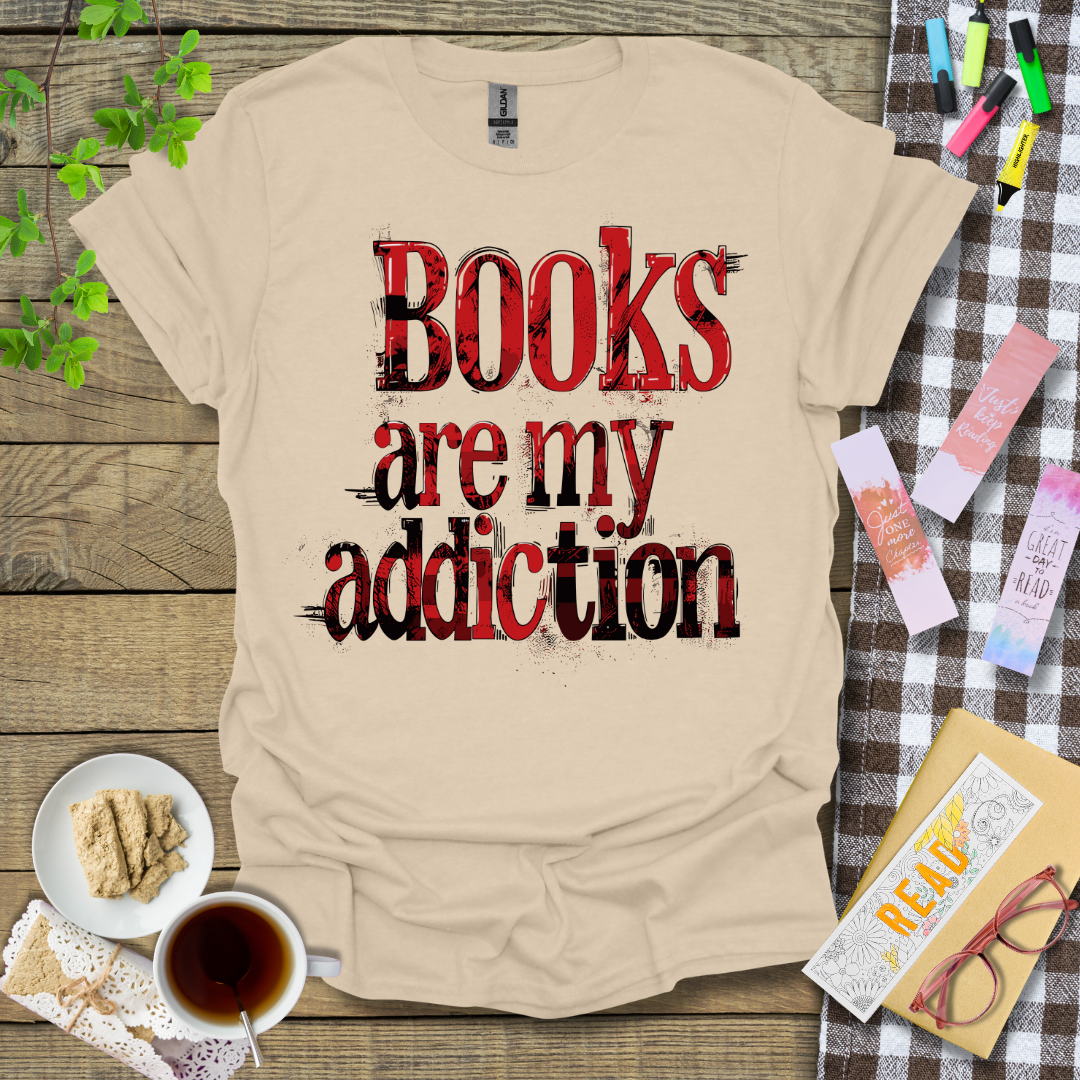 Books Are My Addiction Graphic T Shirt