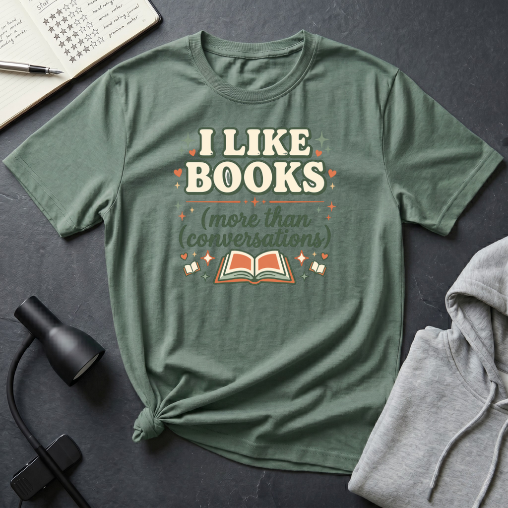 I Like Books T Shirt