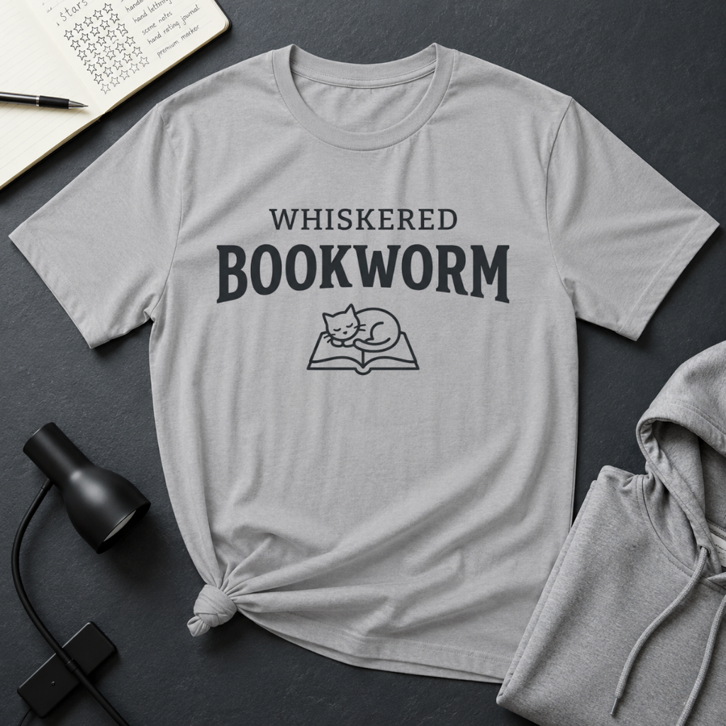 Whiskered Bookworm T Shirt