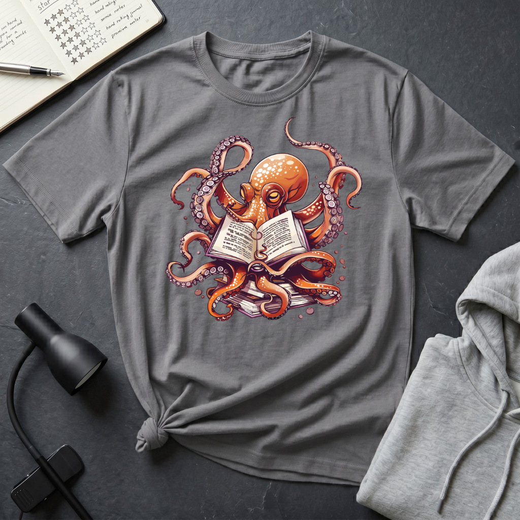 Reading Octopus T Shirt