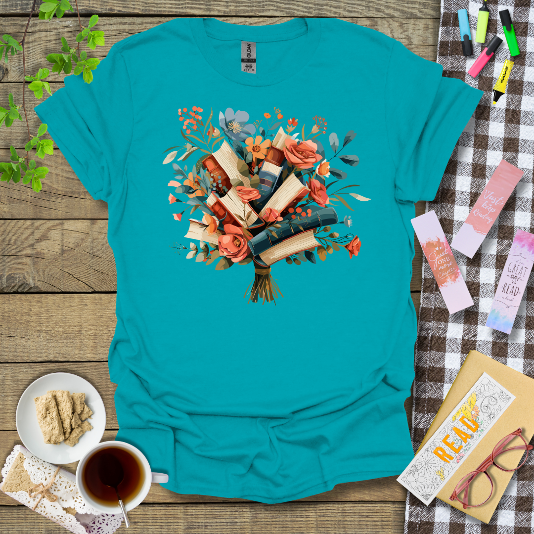 A Bouquet of Books Graphic T shirt