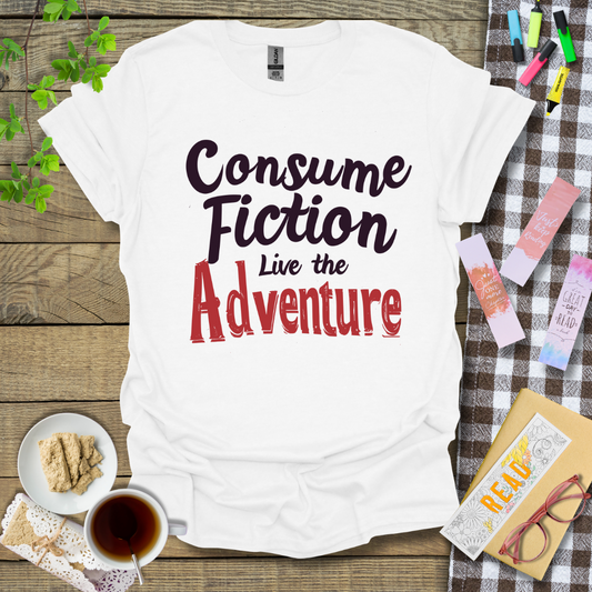 Consume Fiction Live the Adventure Graphic T Shirt