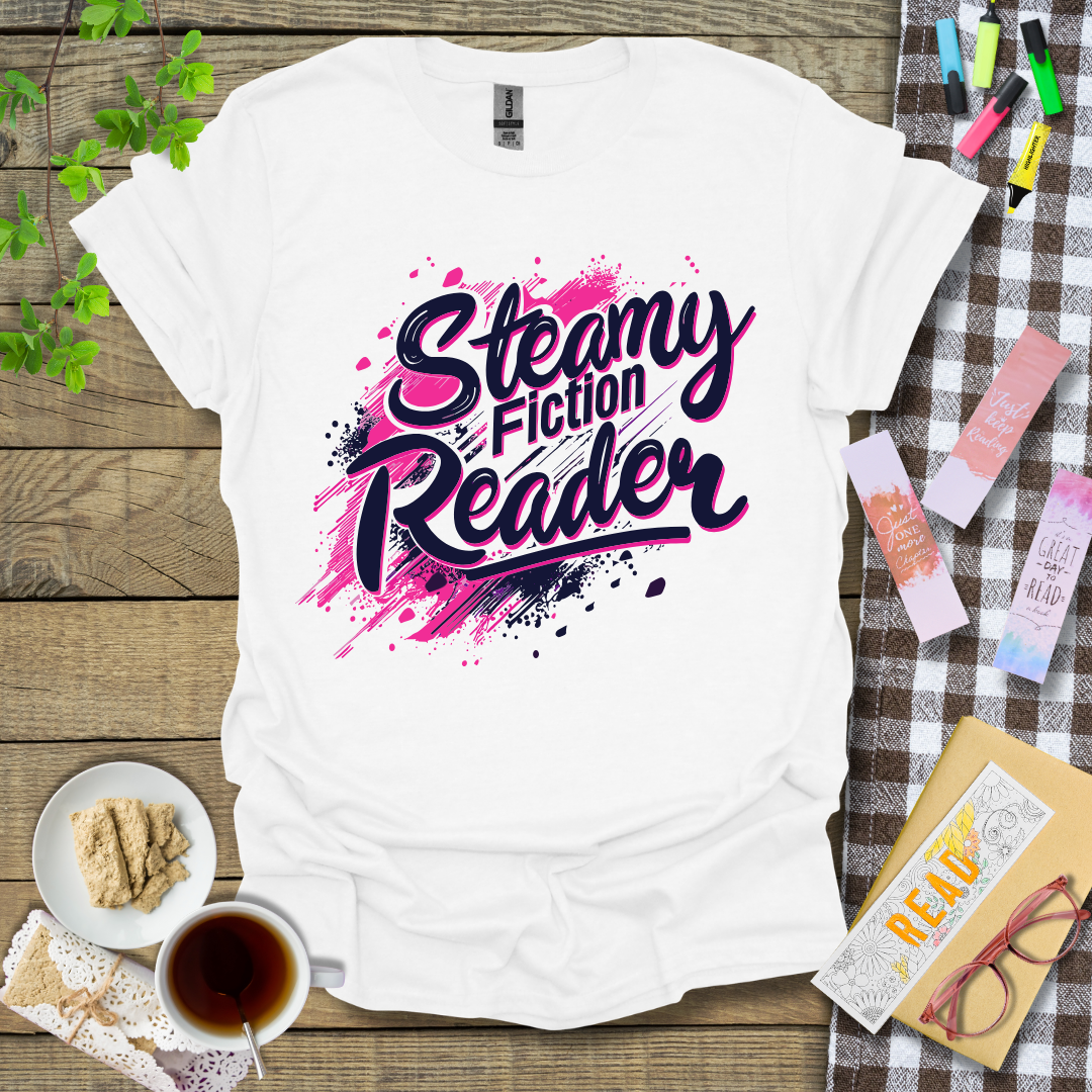 Steamy Fiction Reader Graphic T Shirt