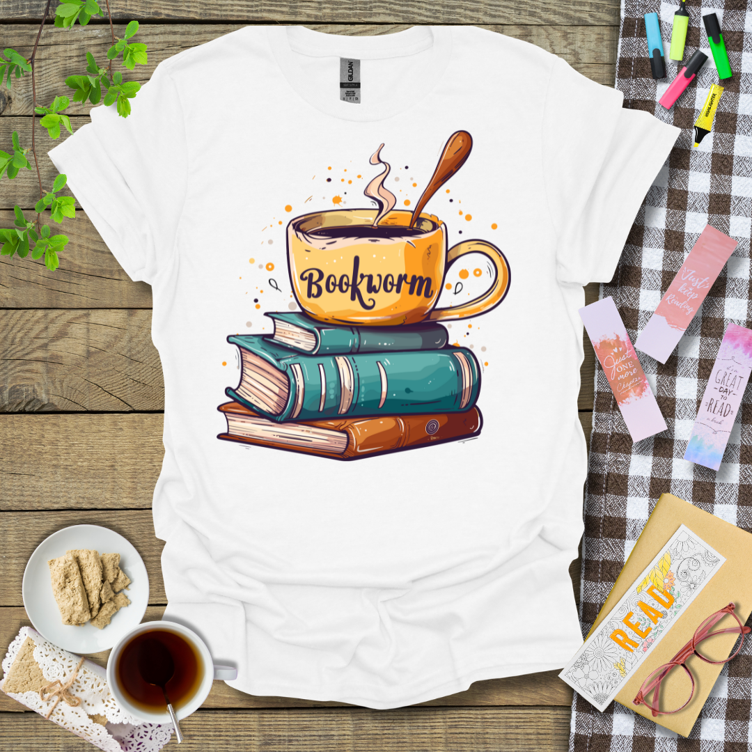 Bookworm Graphic T Shirt