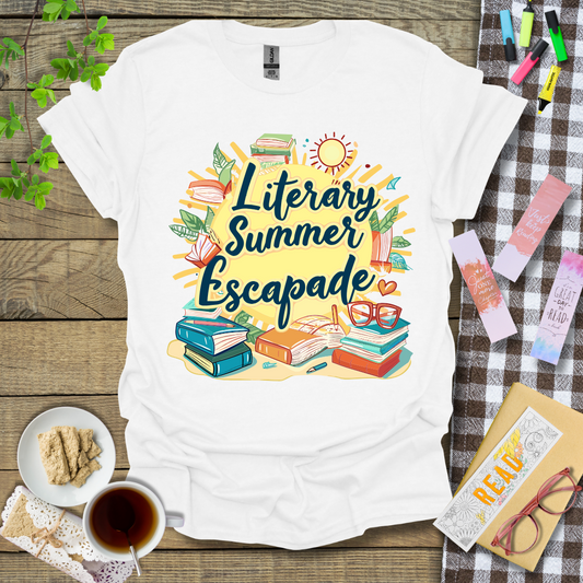 Literary Summer Escapade Graphic T Shirt