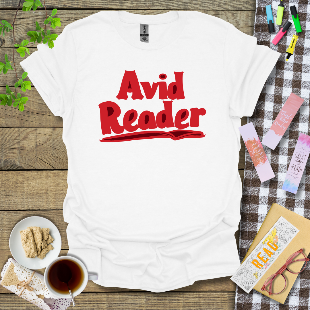 Avid Reader Graphic T Shirt