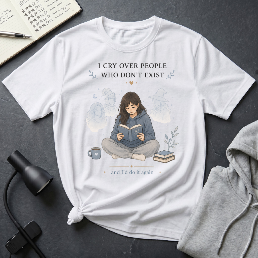 Girl Crying Over A Book T Shirt