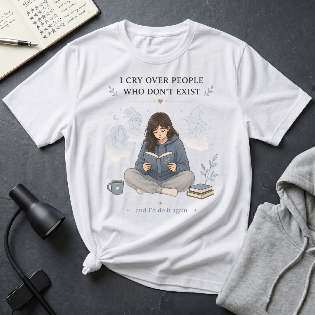 Girl Crying Over A Book T Shirt