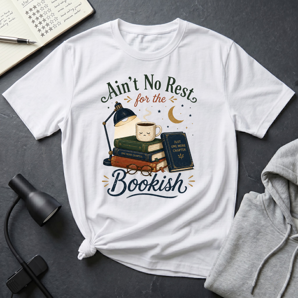 No Rest For The Bookish T Shirt