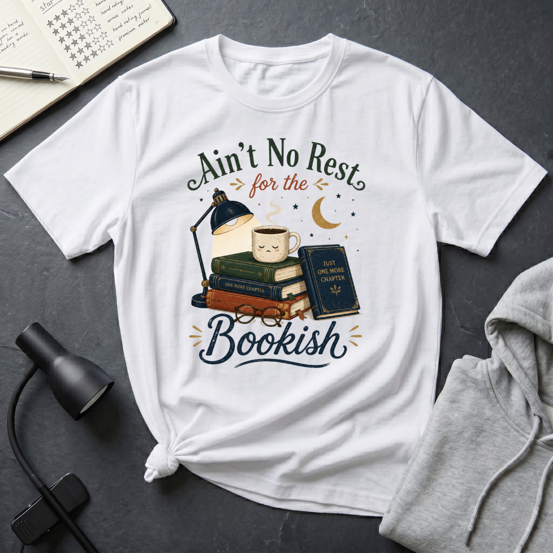 No Rest For The Bookish T Shirt