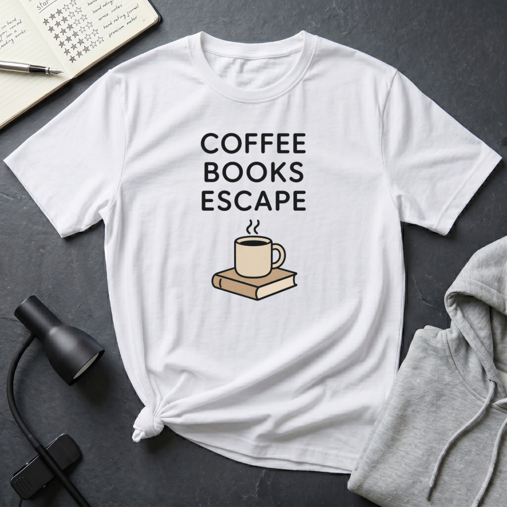 Coffee Books Escape T Shirt