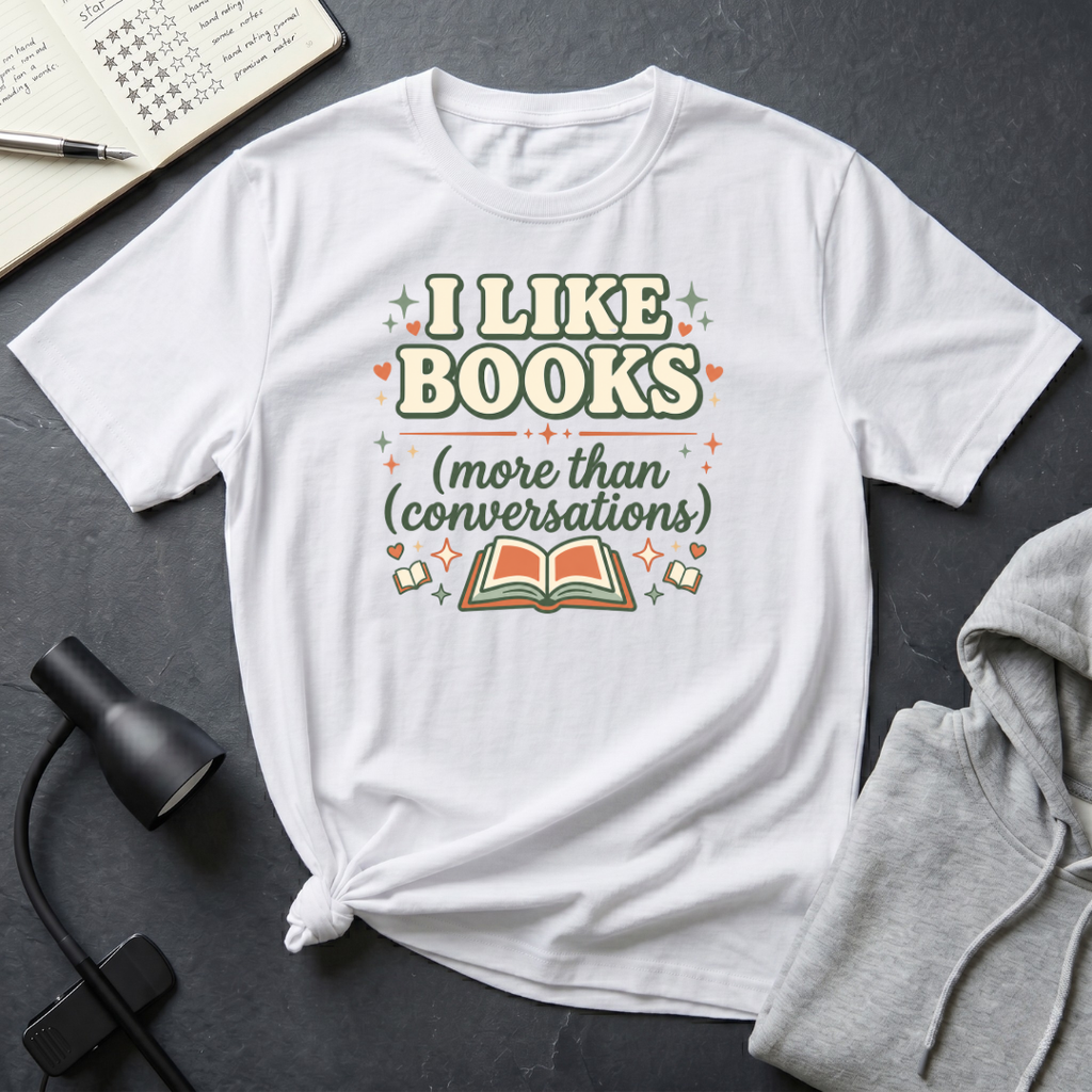 I Like Books T Shirt