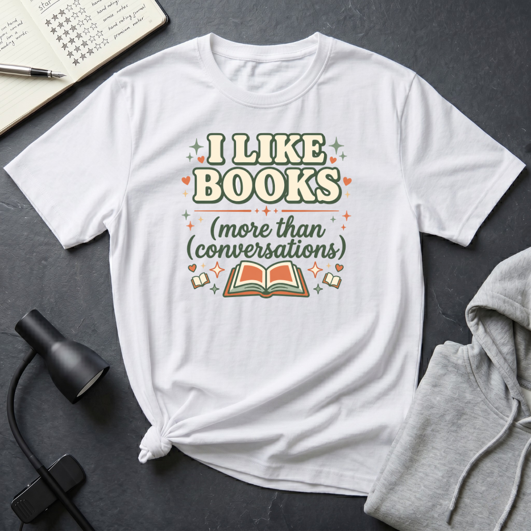 I Like Books T Shirt