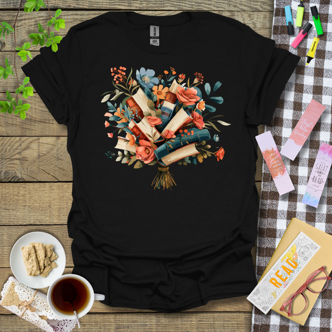 A Bouquet of Books Graphic T shirt